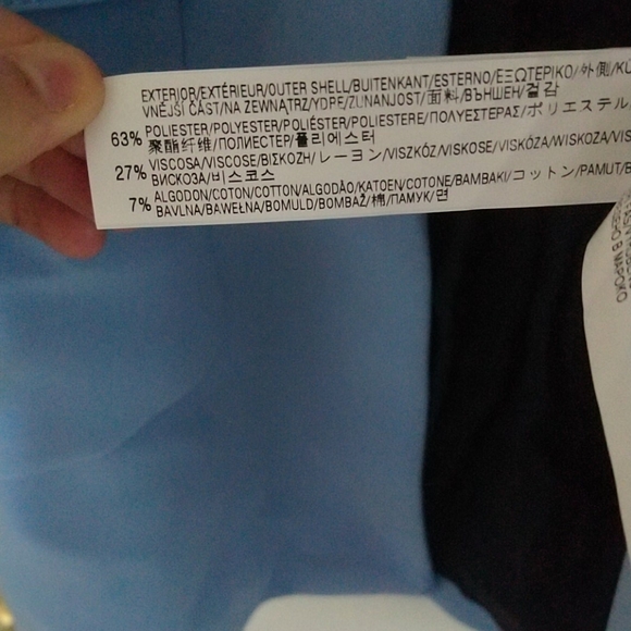 ZARA BNWT blue zip front frock coat - Picture 7 of 8